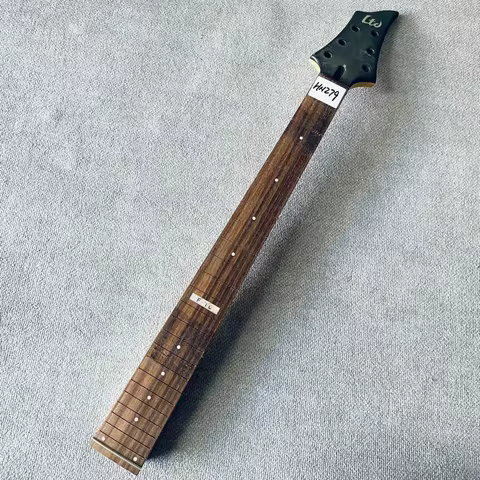 GN279 Unfinished Electric Guitar Neck No Frets Genuine&Original LTD F10 6 String Guitar with Damages