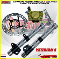 ◩ ❃ ✑ Lighten Front Shock V2 With Ngo Caliper Wave/Xrm/Rs125/Raider