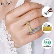 HuiEn Couple Moissanite Ring 1CT Stock