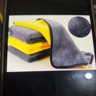 Yellow-black microfiber cleaning cloth 25x25cm microfiber cloth