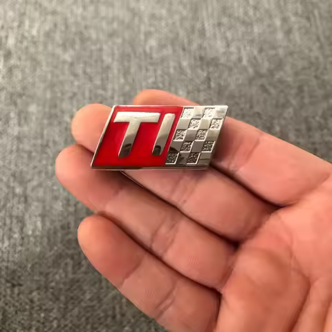 Metal Ti Logo Car Sticker Badge Body Decoration Emblem Auto Exterior For Alfa Romeo 159 147 156 giul