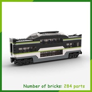 Dome Car For Passenger Train 60337 Building Blocks DIY Bricks Modular Model Creative Assembly Toys P