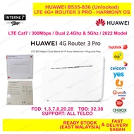 New Model 2022 Huawei B535-836 4g+ Router 3 Pro LTE 300 Mbps 4G Unlocked Ready Stock b525 b310 b618 