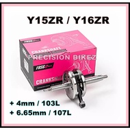 FASSTEK ECO CRANKSHAFT CNC Y15ZR Y16ZR JET +6.65mm Rod 107L +4.0mm Rod 103L 100% ORIGINAL Y15 Y16 JA