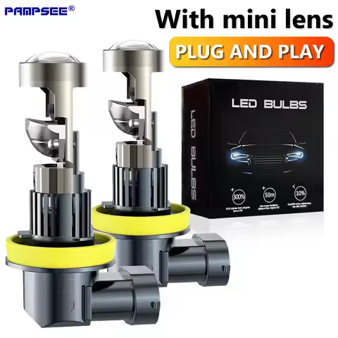 H7 H4 Led Lens 1:1 Wireless H11 H8 H16JP Led Projector 9005 9006 HB3 Car Headlight Plug&Play Mini Le