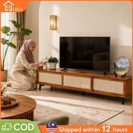 𝐑𝐞𝐚𝐝𝐲 𝐒𝐭𝐨𝐜𝐤 Bamboo TV Cabinet Rak TV Kayu 32-70 inches TV Rack Living Room Media Storage Cabinet 电视柜