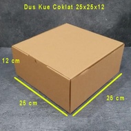 Chocolate Cake Box 25x25 x12 10 pc Corrugated Cardboard Box 25 x 25 x 12