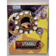 MUTARRU CHAIN AND SPROCKET SET FOR SNIPER 155 428H-136L-14-47 GOLD / BLACK
