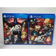 แผ่นแท้ 📀 PS4 Series Persona 5 | แบบเลือกหน้าเกมได้เอง | มือ2✌ สภาพไปทางดี  | Zone Japan | Playstation 4