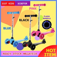 BEIQITONG 21st Small Size Kids Scooter LED Light Wheels With Adjustable Handler &amp; Brake System Tricycle Scooter 3 Wheels