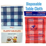 Disposable Table Cloth Plastic Sheet One Time Use Pinic Party Table Cover