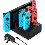 YCCTEAM 5 in 1 Charging Dock Station for Nintendo Switch and Console with 1.5M Cable for Nintendo Switch, Lite, OLED
