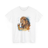 Beer Drinking T-Shirt | Funny Beer Shirt | Beer T-Shirt Funny Lion