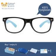 Cyxus Kids Fashion Prevention of Myopia Eyes Protection Hit Color Glasses