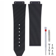 Silicone Rubber Watch Band Strap Replacement for Hublot Big Bang- Compatible with Hublot 19mm*25mm*2