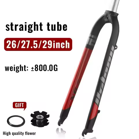 Bolany rigid fork mtb rim 29 27.5 26 inch Light Matt aluminum Alloy Mountain Bike Fork Straight Tube