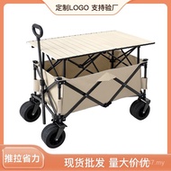 Foldable Outing Picnic Car Outdoor Trailer Camper Influencer Camp Trolley Stall Trolley Camper