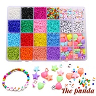 The Panda 8000pcs/Box Beads Kit Glass Seed Beads Alphabet Letter Beads Heart Star Beads For Bracelet Necklace Earring Making DIY Jewelry Accessories