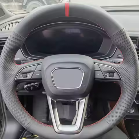 For Audi (O Shape) A3 S3 8Y A4 S4 B9 A5 S5 Q3 F3 Q5 FY SQ5 Q7 4M SQ7 Q8 SQ8 RSQ8 Perforate Leather C