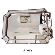 Bathroom Mirror Retro Mirror American Light Luxury Wall Mounted Mirror Bedroom Modern Minimalist Bat