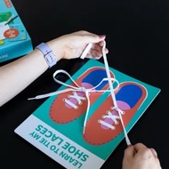 Learn To Tie My Shoe Laces Lacing Threading Toys Autism Therapy Toy Montessori Toys