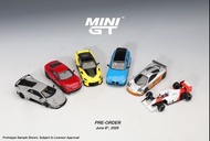 MINI GT 預訂 1314 Lamborghini LB-Silhouette WORKS MURCIELAGO GT Evo Fighter 1315-L McLaren MP4/4 #11 A