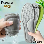 FUTURE 4PCS Feet Orthopedic Shoe Sole, Odorproof Breathable Sport Insole, Soft AbsorbSweat Memory Fo