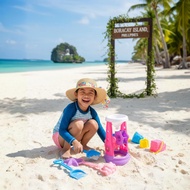 Children's cartoon water gun toy bared sand toys play water high pressure water gun beach toy