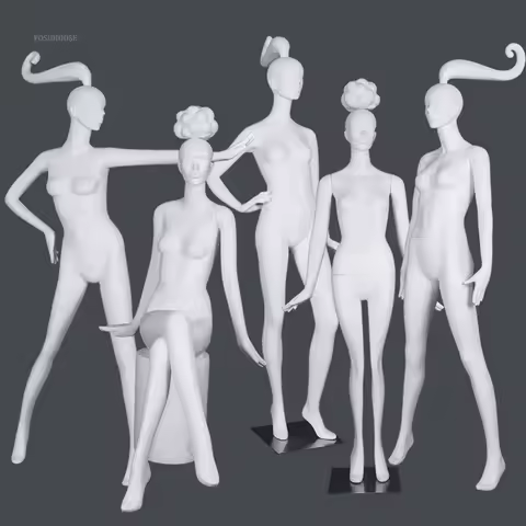 Fiberglass Sitting Mannequin Clothing Store Window Display Clothing Mannequins Prop Women's Clothing