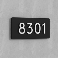 Door Unit Number 20x9cm 3d House Number Plate Door Number Signage
