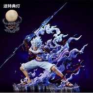 [High-Quality Version] One Piece Holding Thunderbolt Fifth Gear Nicar Luffy gk Anime Figure Statue Model Gift 4TK6