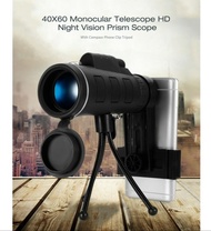 Teleskop Monocular 40x60 Tripod / Teropong Monocular