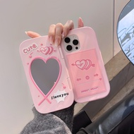 Flip Barbie Bow Love Mirror iPhone16 Apple 15 Suitable for 13/14pro max Phone Case
