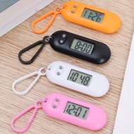 Portable Hangable Keychains Backpacks Kids Pocket Electronic Watch Key Ring Mini Silent Digital Clock Work Study Exam Supplies