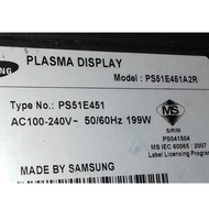 SAMSUNG PS51E451A2R PLASMA TV SPARE PART BN44-00509A/BN41-01799A/LJ41-10184A/LJ41-10181A/LJ41-10183A