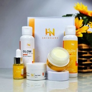 HN Skincare Paket Glow Booster 5In1 ( Glow Wash + Glow Toner + Day Cream + Glowing Cream ) + Free Gl