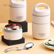 DB Double Layer Leak-Proof Stainless Steel Vacuum Thermal Lunch Box With Spoon