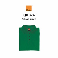 OREN SPORT QD0666 Milo Green Quick Dry Polo T-Shirt Unisex Sportswear Cool Fit Microfiber NTMY.os