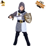 Halloween Children's Crusader Costume Boys European Middle World Samurai Role-Playing Costume Costum