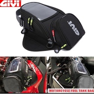 GIVI Bag New Universal Motorcycle Tank Bag Stylish Waterproof Motor Bag Touch Screen Motorcycle Fuel Bag Functional Small Oil Tank Package Magnetic Fixed Straps