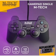 Gamepad Single black m-tech wired usb 2.0 for Pc ps3 ps4 Mt-830s - Joystick controller mtech 1 black