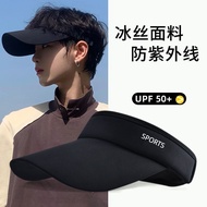 夏季骑车防晒帽男士大头围帽子潮遮阳帽空顶帽无顶帽鸭舌帽轻便Summer cycling sun hat men's big head circumference hat tide kin5he6.my