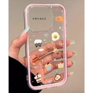 Cute Milk Tea Cake Casing Redmi 15 15C 13 13X Note 14 Pro Plus A5 12 11 8 12C 4G 9 9S 13 5G 14C 10 1