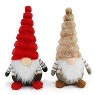 Christmas Decorations Gnome Figurine Santa Claus Faceless Doll Plush Gnome Ornament Suspender Pants 