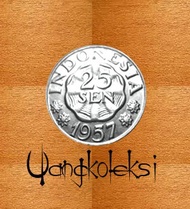 uang kuno koin lama  pecahan 25 sen 1952/1955/uang kuno mahar/koleksi
