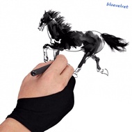 BLUEVELVET Tablet Drawing Glove Anti-Scratch Black Blue Grey Pink Anti-fouling Anti-touch For Artist