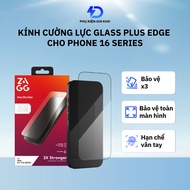 ZAGG Glass Plus Edge Tempered Glass for iPhone 16/ 16 Plus/ 16 Pro/ 16 Pro Max