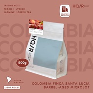 HQ/R เมล็ดกาแฟคั่วอ่อน Colombia Finca Santa Lucia Barrel-Aged Microlot (Peachy)