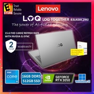 LENOVO LOQ AI GAMING LAPTOP (I5-12450HX/16GB/512GB/15.6FHD 144H/6GB RTX3050/OFF HOME 2024/L1 AI /W11