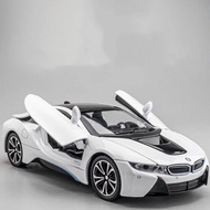 Large Size i8 Car Model Sports Car Car Model Alloy Sound Light Toy Car Boy Gift